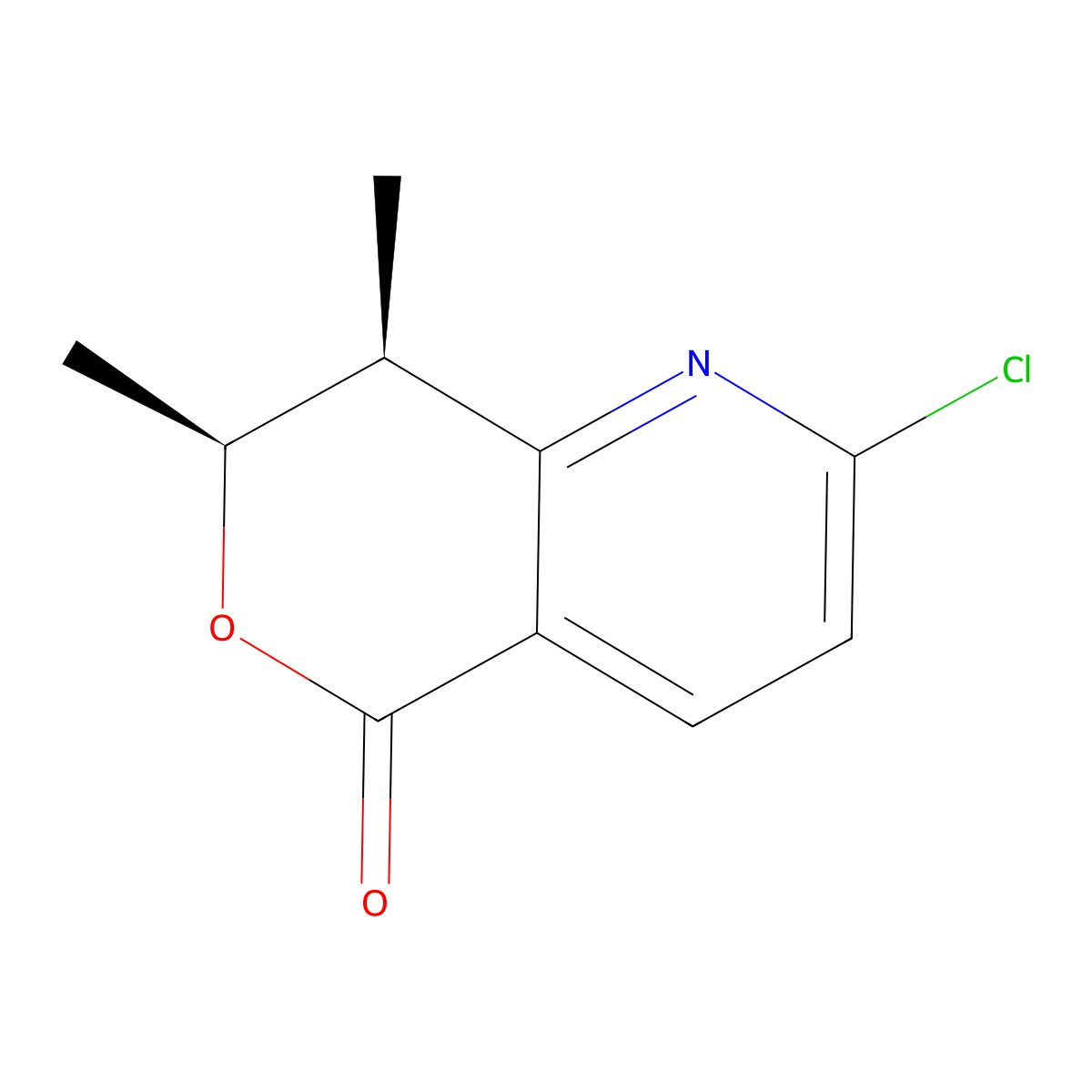 Rel-(7S,8S)-2-chloro-7,8-dimethyl-7,8-dihydro-5H-pyrano[4,3-B]pyridin-5-one molecular structure, CAS 2673369-56-5