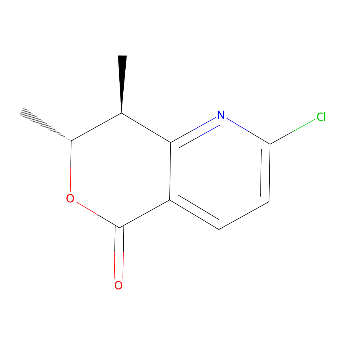 (7R,8S)-2-chloro-7,8-dimethyl-7,8-dihydropyrano[4,3-b]pyridin-5-one molecular structure, CAS 2673369-60-1