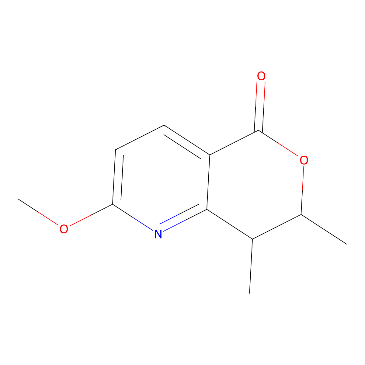 2-Methoxy-7,8-dimethyl-7,8-dihydro-5H-pyrano[4,3-b]pyridin-5-one molecular structure, CAS 2673369-65-6