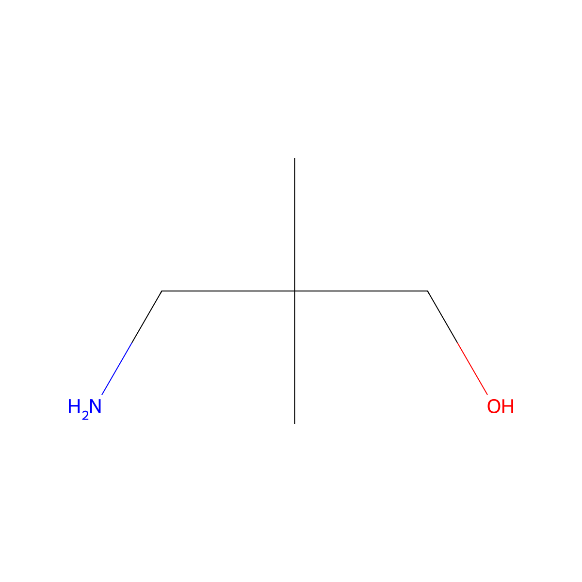 1-Propanol, 3-amino-2,2-dimethyl- molecular structure, CAS 26734-09-8