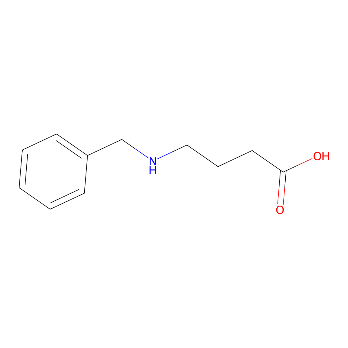 4-(benzylamino)butanoic Acid molecular structure, CAS 26735-10-4