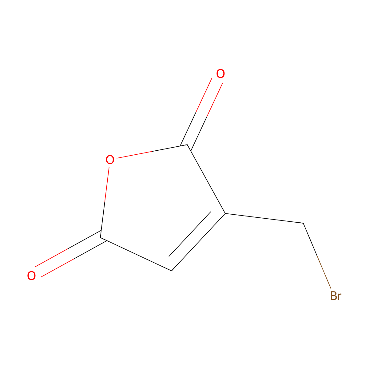 2,5-Furandione, 3-(bromomethyl)- molecular structure, CAS 26735-82-0