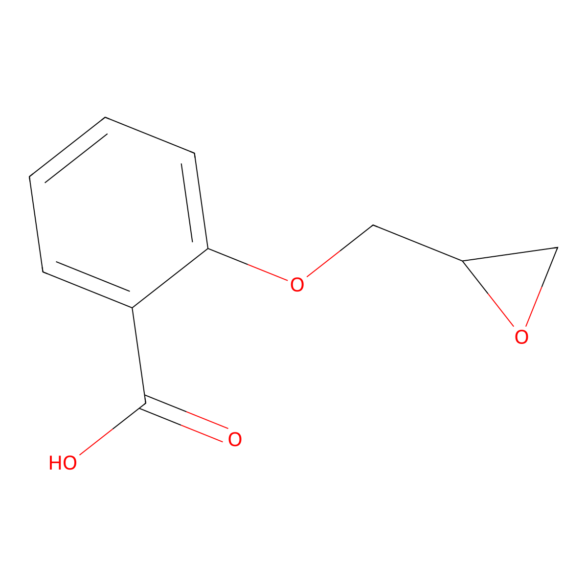 2-(2-Oxiranylmethoxy)benzoic acid molecular structure, CAS 26738-78-3
