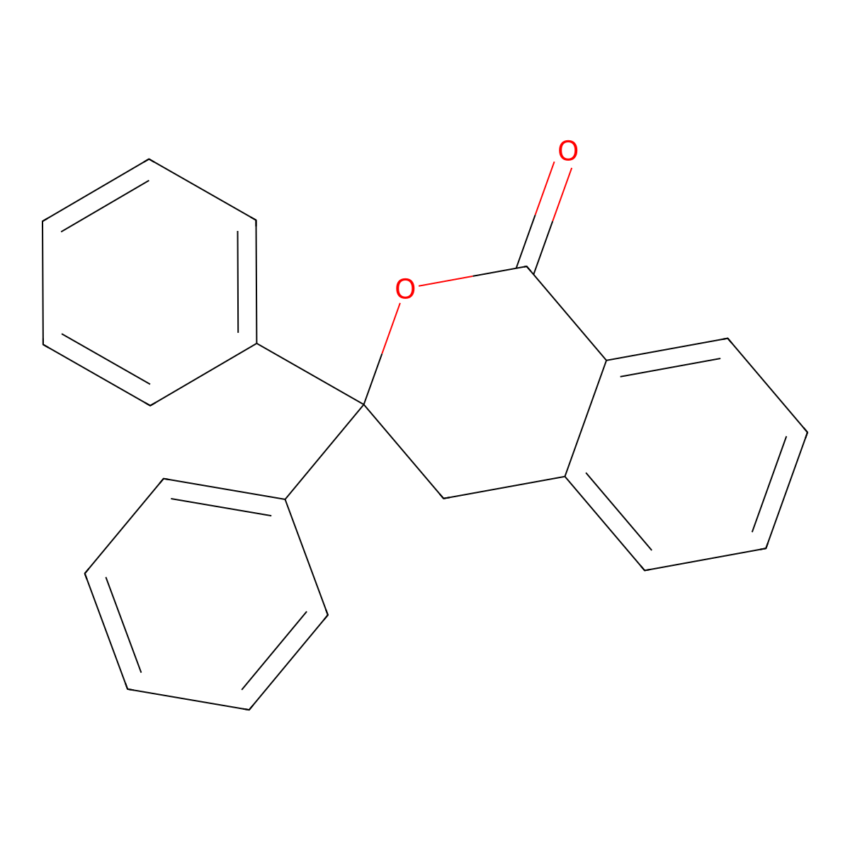 3,4-Dihydro-3,3-diphenyl-1H-2-benzopyran-1-one molecular structure, CAS 2674-45-5