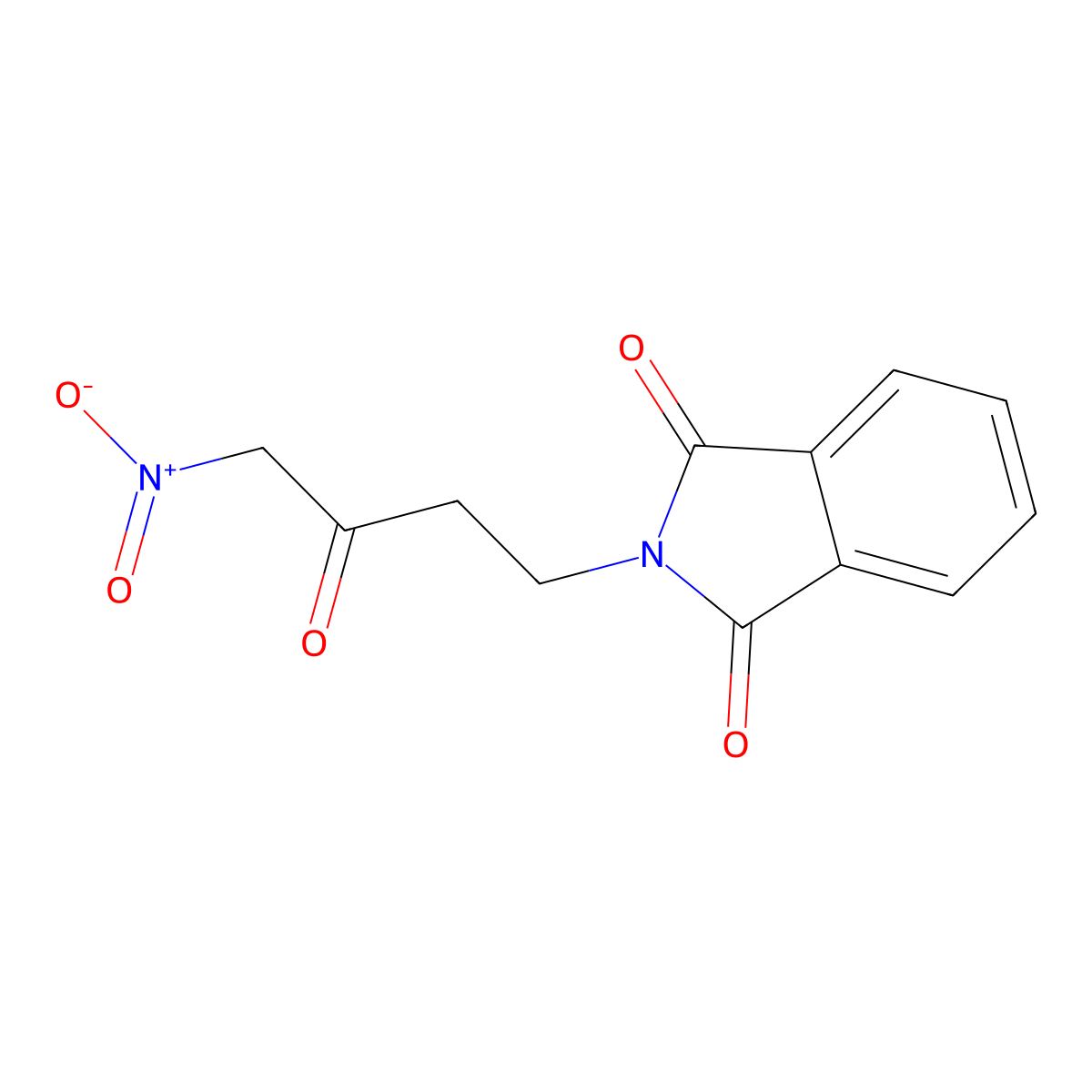 2-(4-nitro-3-oxobutyl)-1H-isoindole-1,3(2H)-dione molecular structure, CAS 2674-65-9