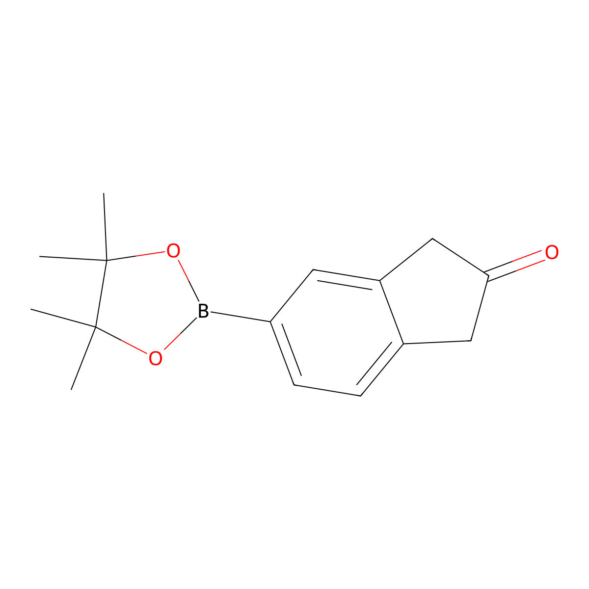 5-(4,4,5,5-Tetramethyl-1,3,2-dioxaborolan-2-YL)-1,3-dihydro-2H-inden-2-one molecular structure, CAS 2674031-23-1