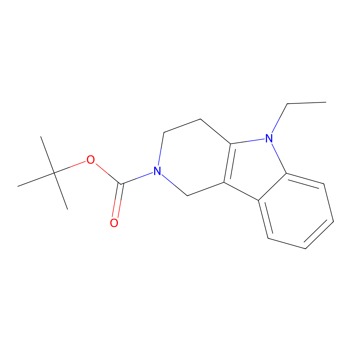 tert-Butyl 5-ethyl-1H,3H,4H-pyrido[4,3-b]indole-2-carboxylate molecular structure, CAS 2674041-90-6