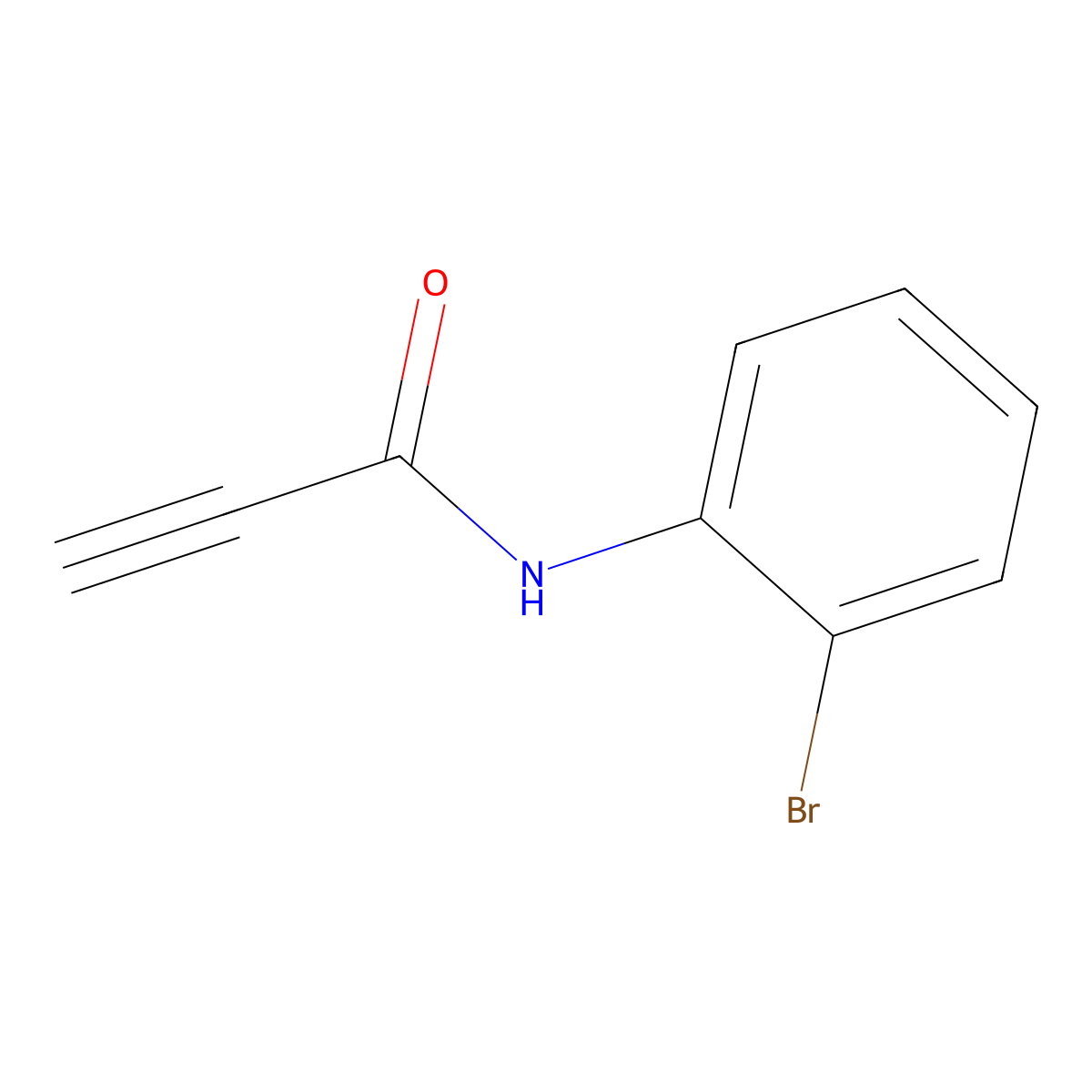 N-(2-bromophenyl)prop-2-ynamide molecular structure, CAS 267408-59-3