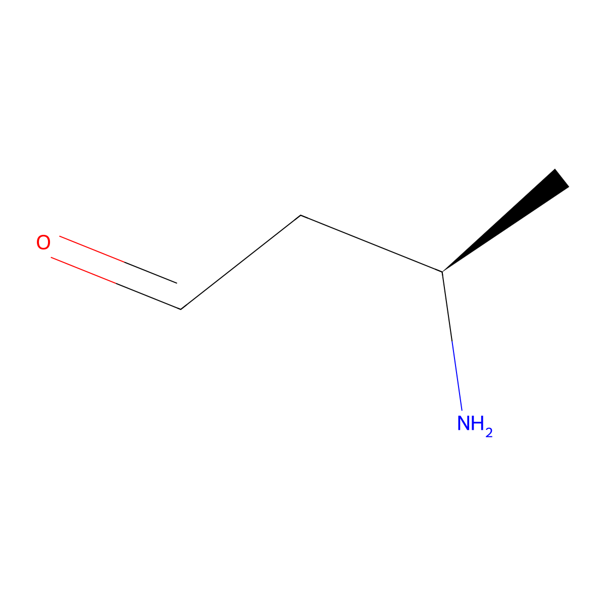 (3R)-3-aminobutanal molecular structure, CAS 2674095-77-1