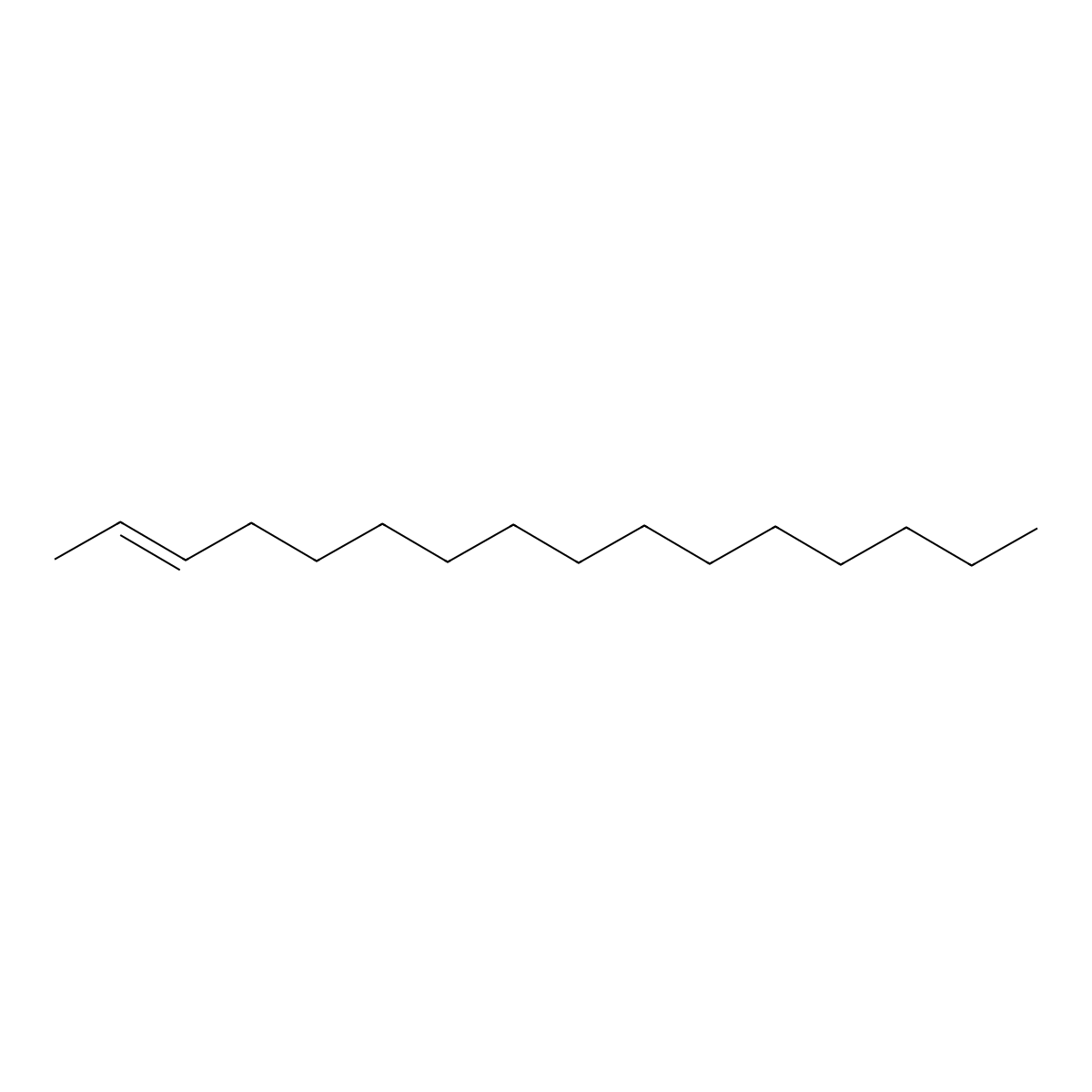 2-Hexadecene molecular structure, CAS 26741-29-7