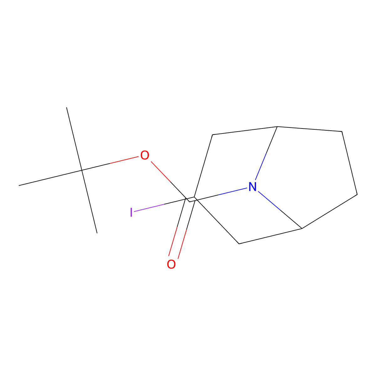 Tert-butyl 3-iodo-8-azabicyclo[3.2.1]octane-8-carboxylate molecular structure, CAS 2674113-13-2