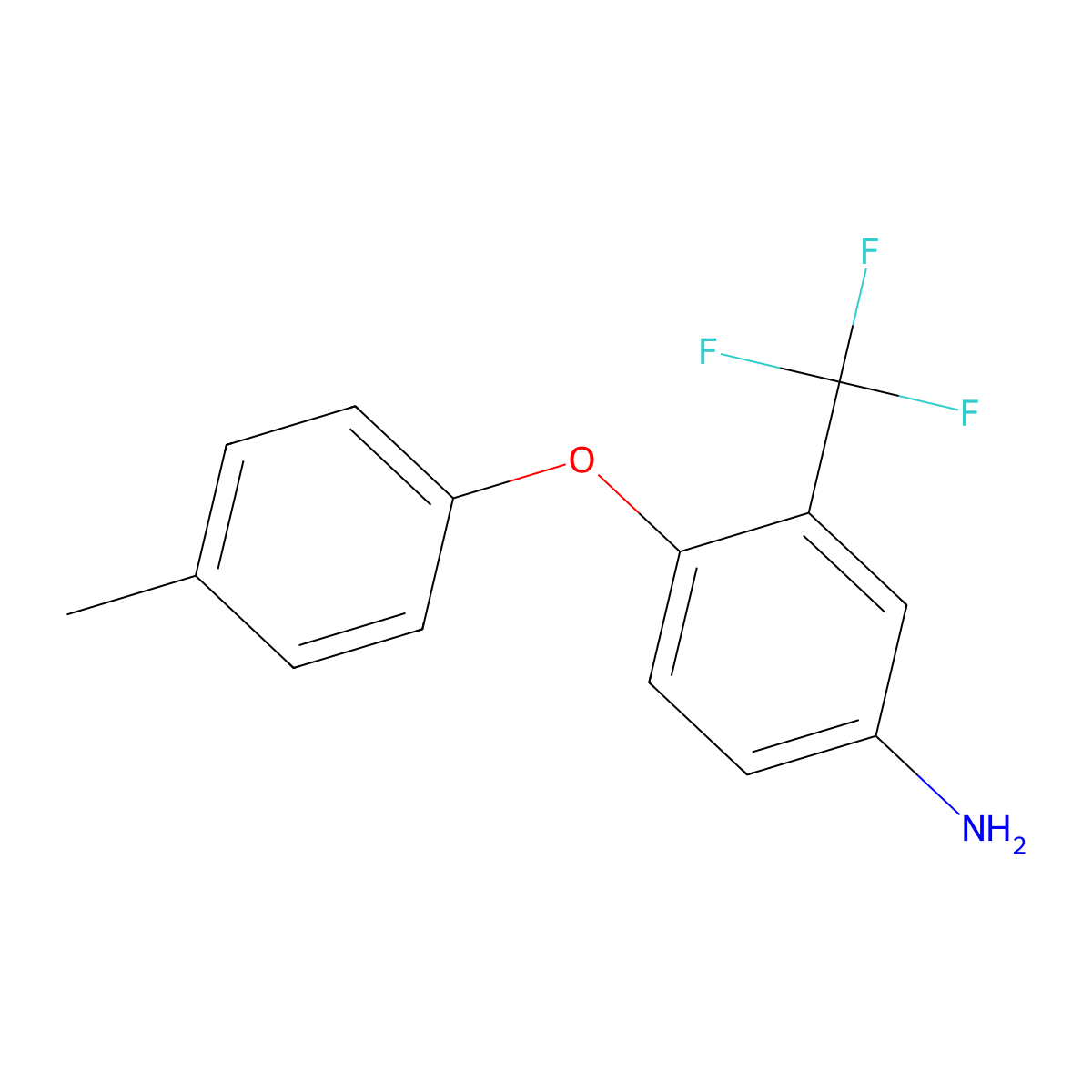 4-(4-Methylphenoxy)-3-(trifluoromethyl)aniline molecular structure, CAS 267416-79-5