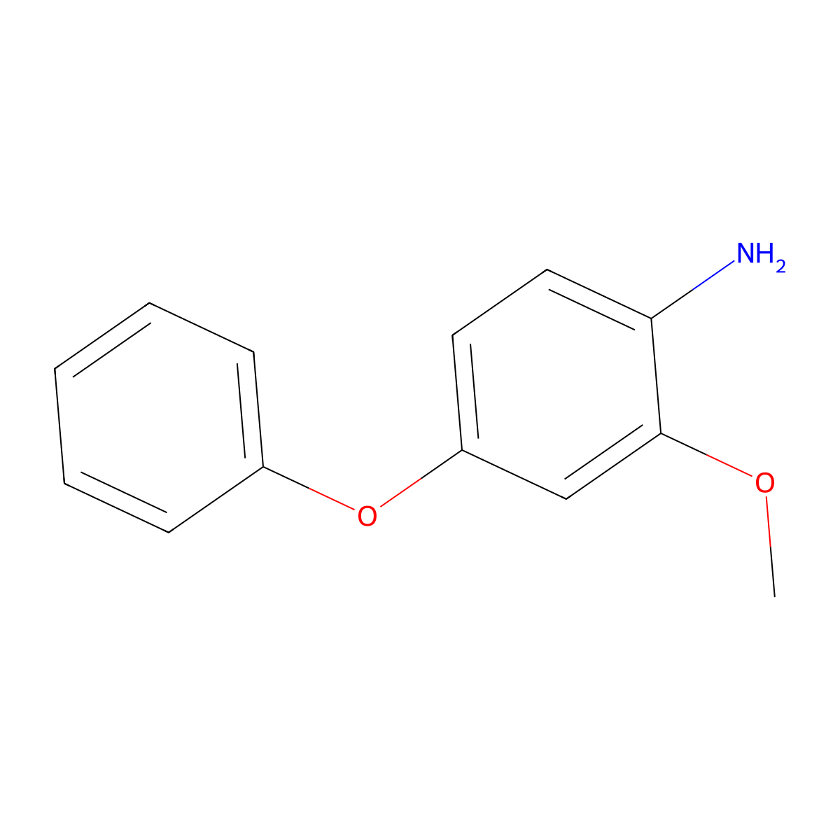 2-Methoxy-4-phenoxy-benzenamine molecular structure, CAS 267416-80-8