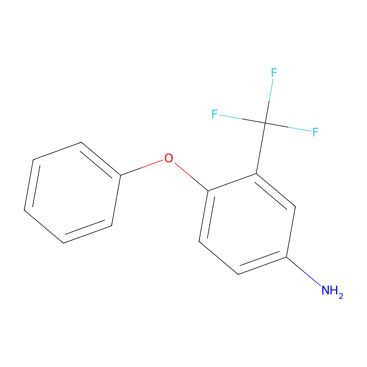 4-Phenoxy-3-(trifluoromethyl)aniline molecular structure, CAS 267416-81-9