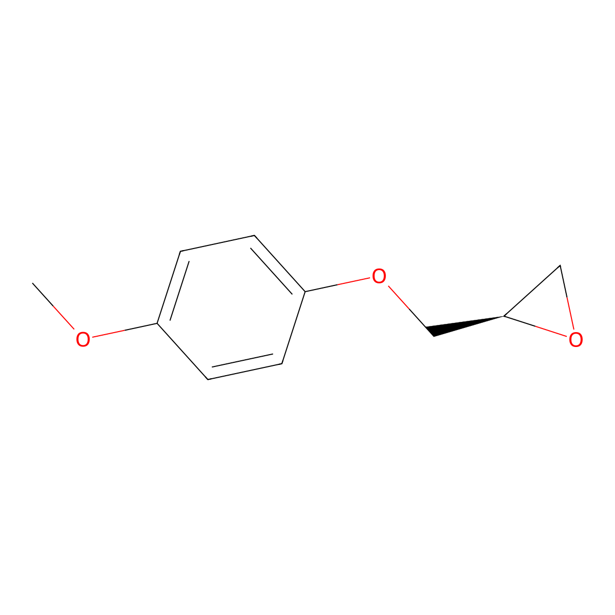 (2R)-2-[(4-Methoxyphenoxy)methyl]oxirane molecular structure, CAS 26744-15-0