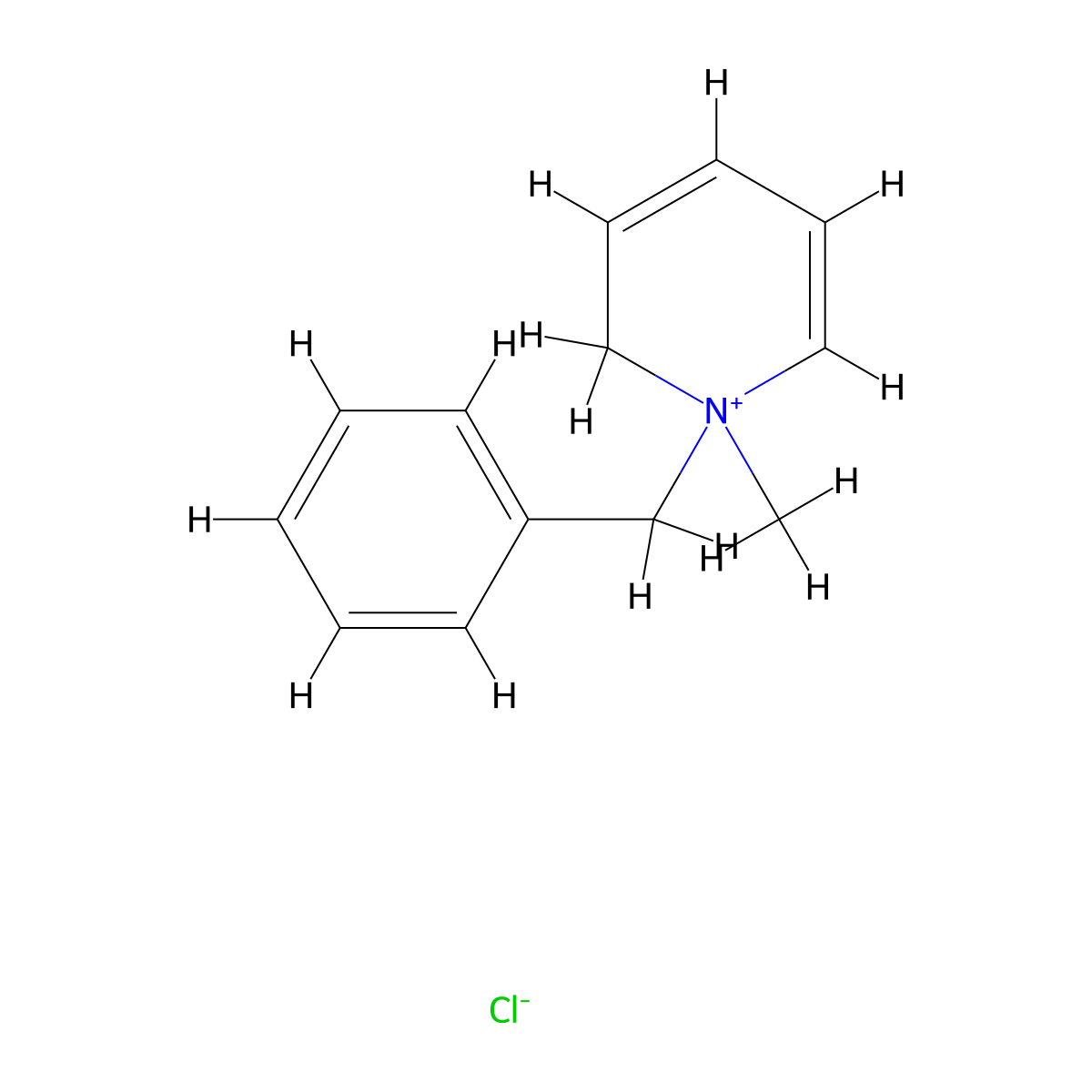 Pyridinium, methyl-1-(phenylmethyl)-, chloride (1:1) molecular structure, CAS 26747-91-1