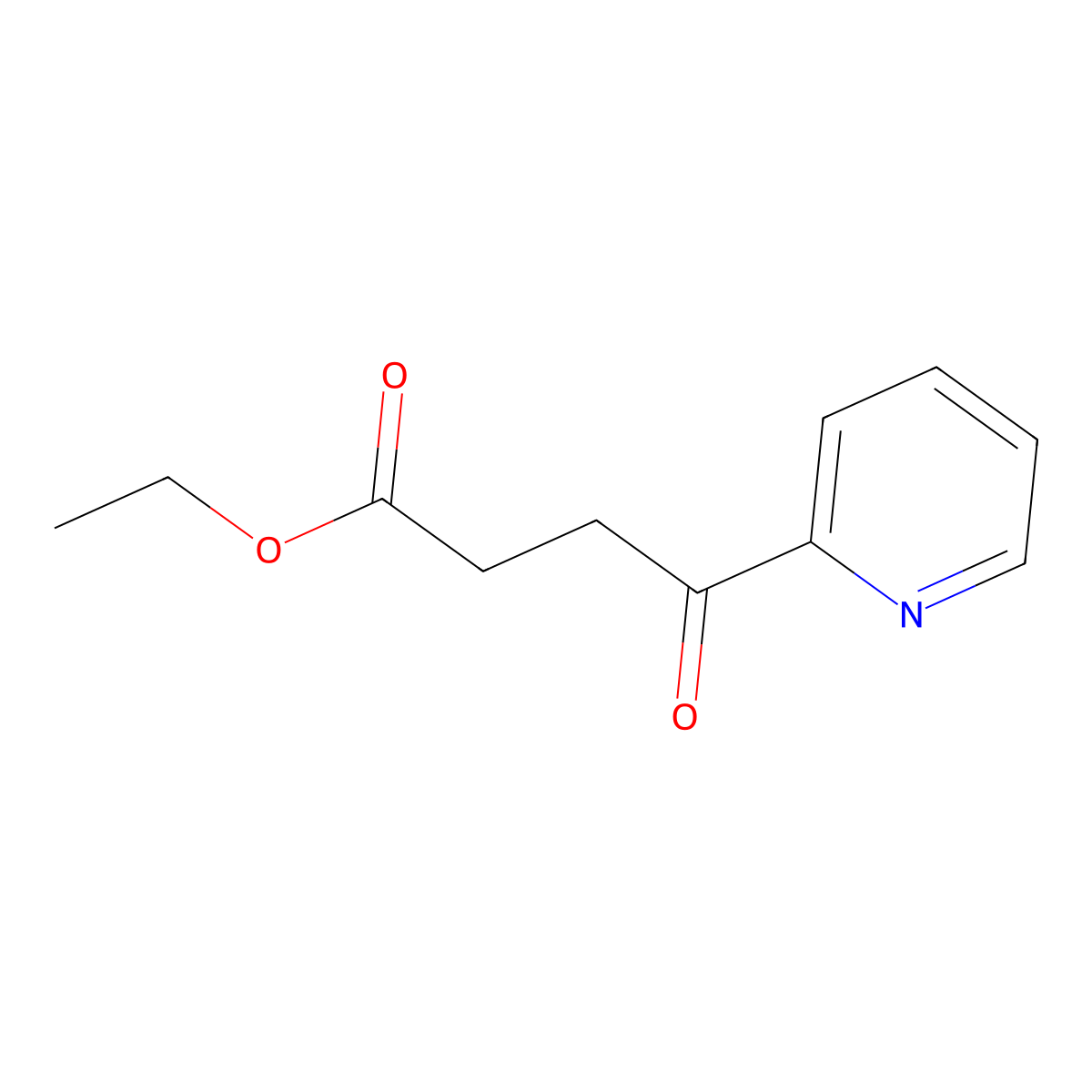 Ethyl 4-oxo-4-(2-pyridyl)butyrate molecular structure, CAS 26749-23-5
