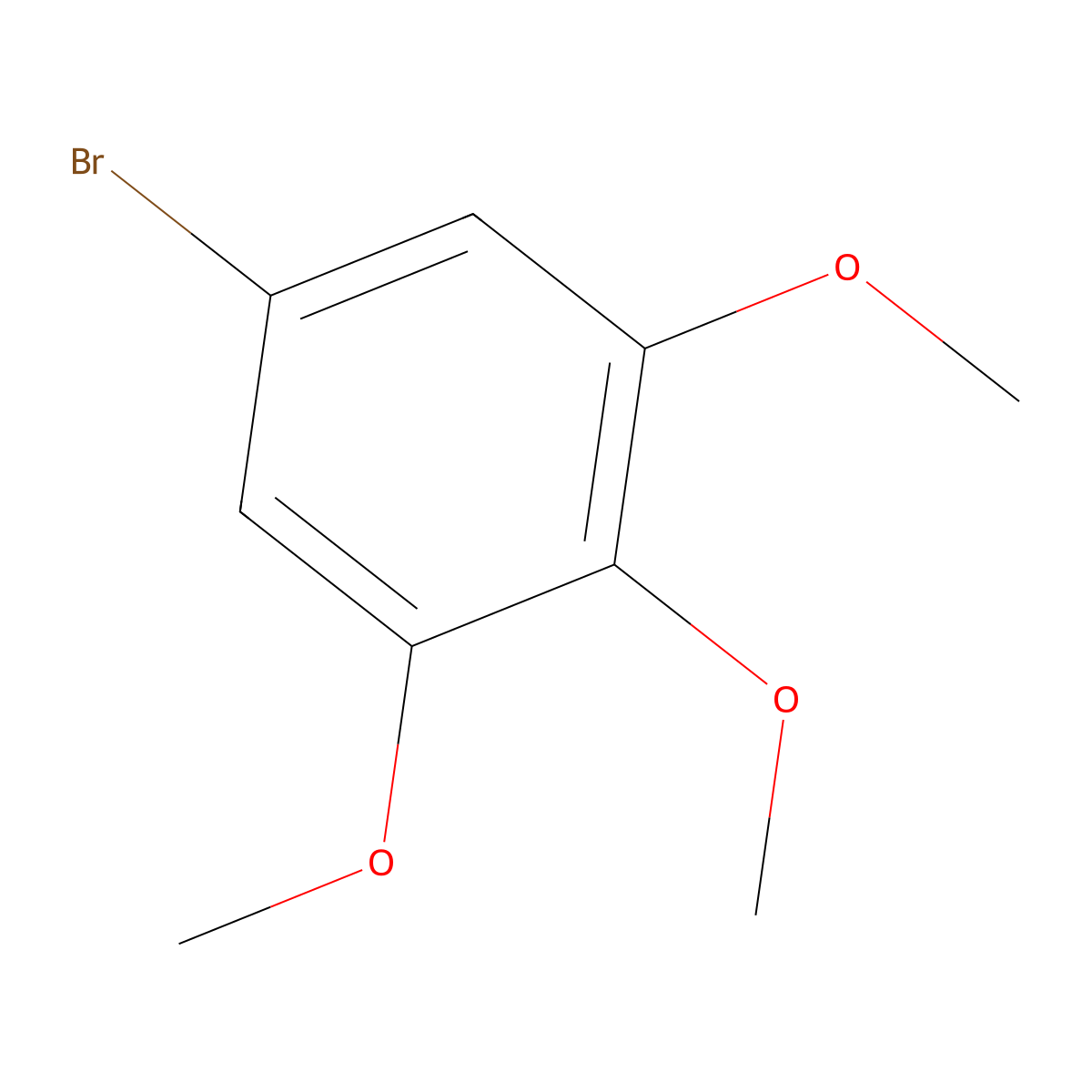 5-Bromo-1,2,3-trimethoxybenzene molecular structure, CAS 2675-79-8