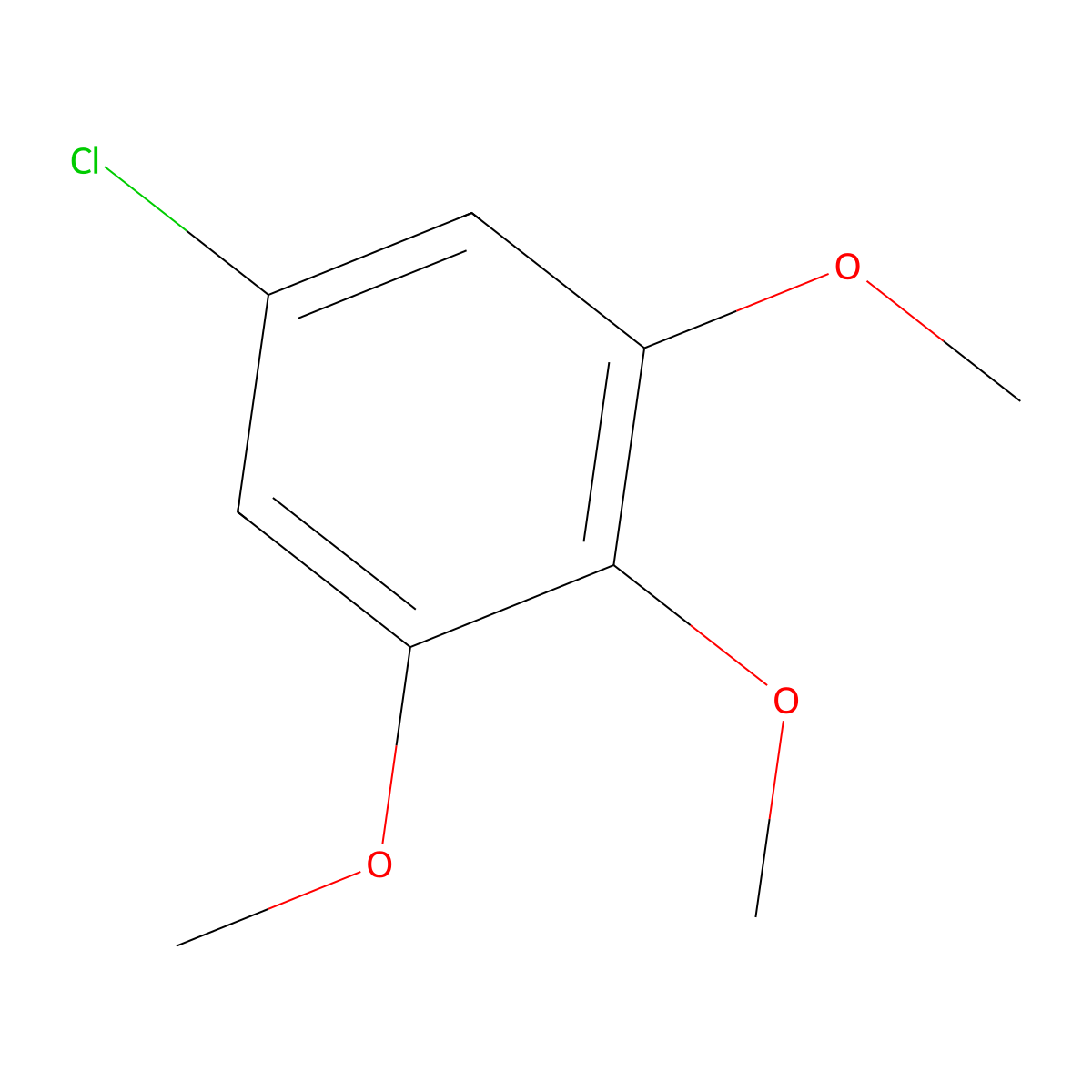 5-Chloro-1,2,3-trimethoxybenzene molecular structure, CAS 2675-80-1