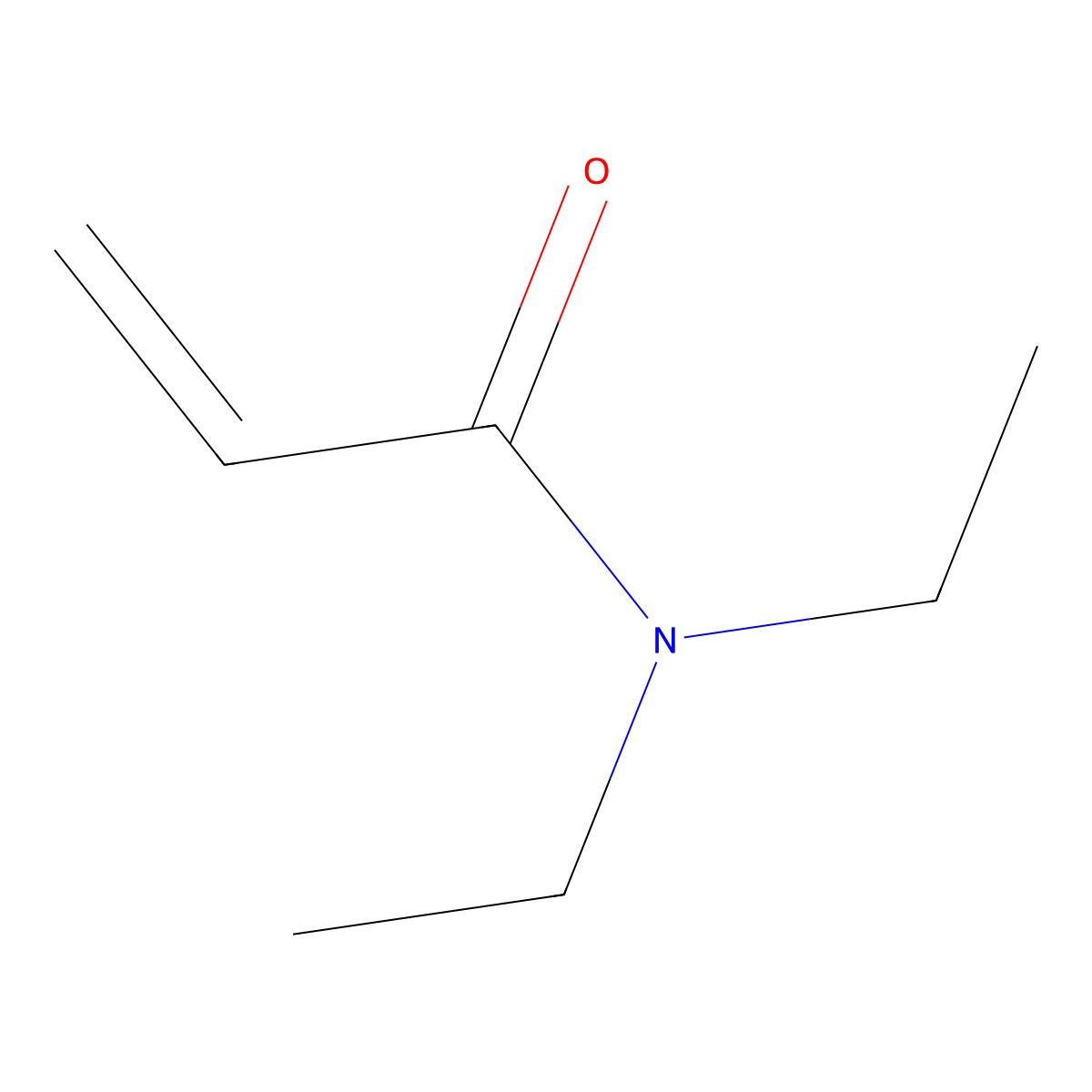 N,N-Diethylacrylamide molecular structure, CAS 2675-94-7