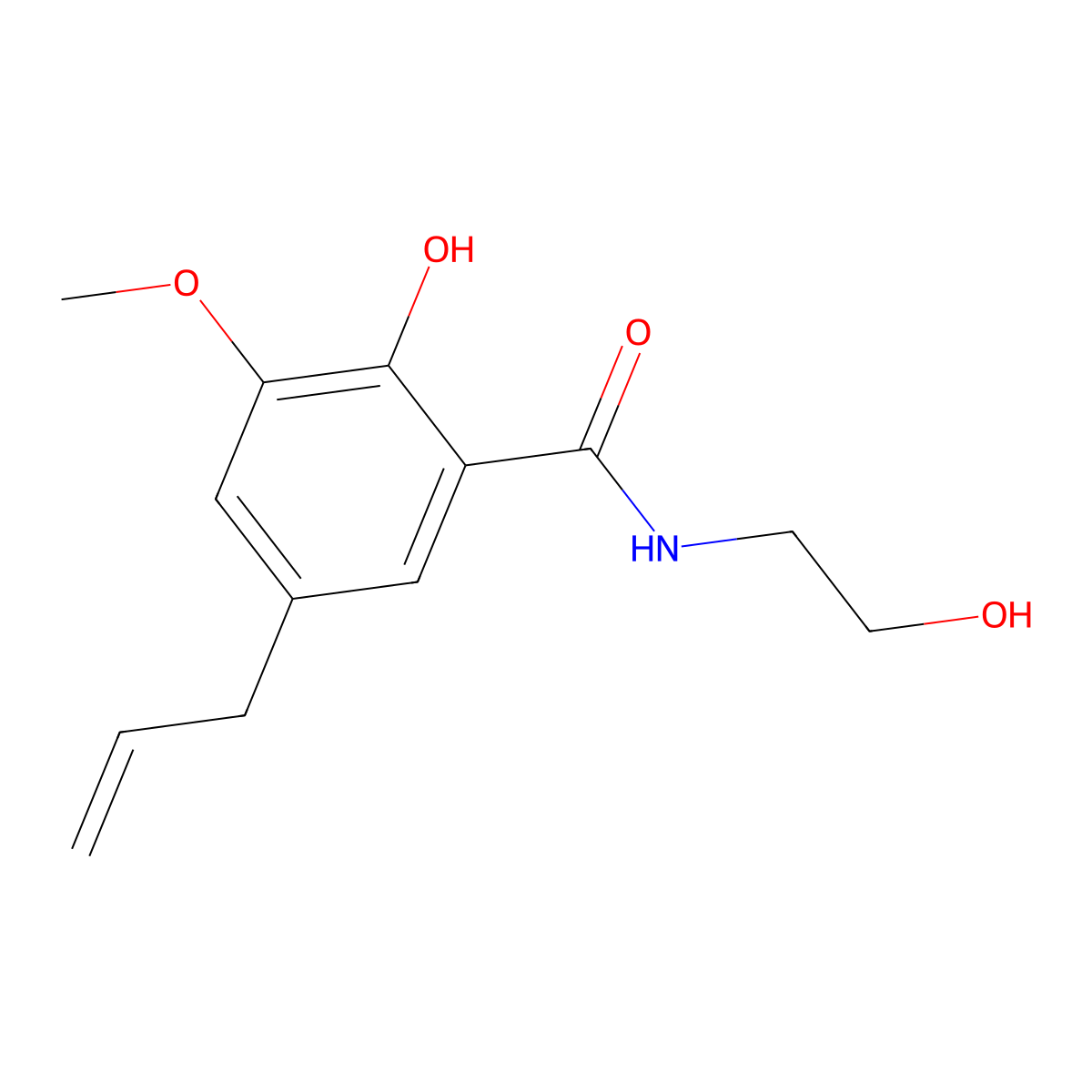 Alibendol molecular structure, CAS 26750-81-2