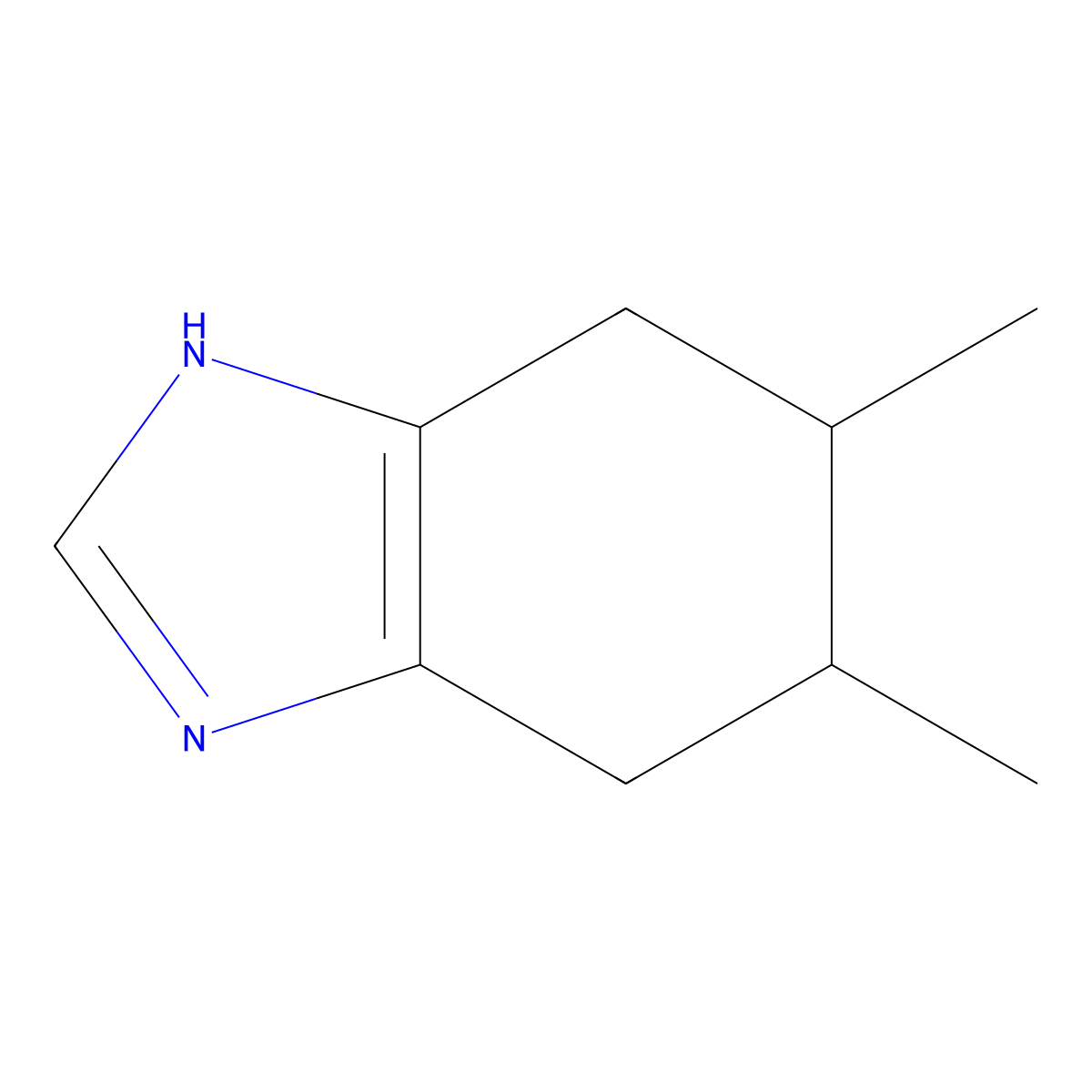 5,6-dimethyl-4,5,6,7-tetrahydro-1H-1,3-benzodiazole molecular structure, CAS 26751-37-1