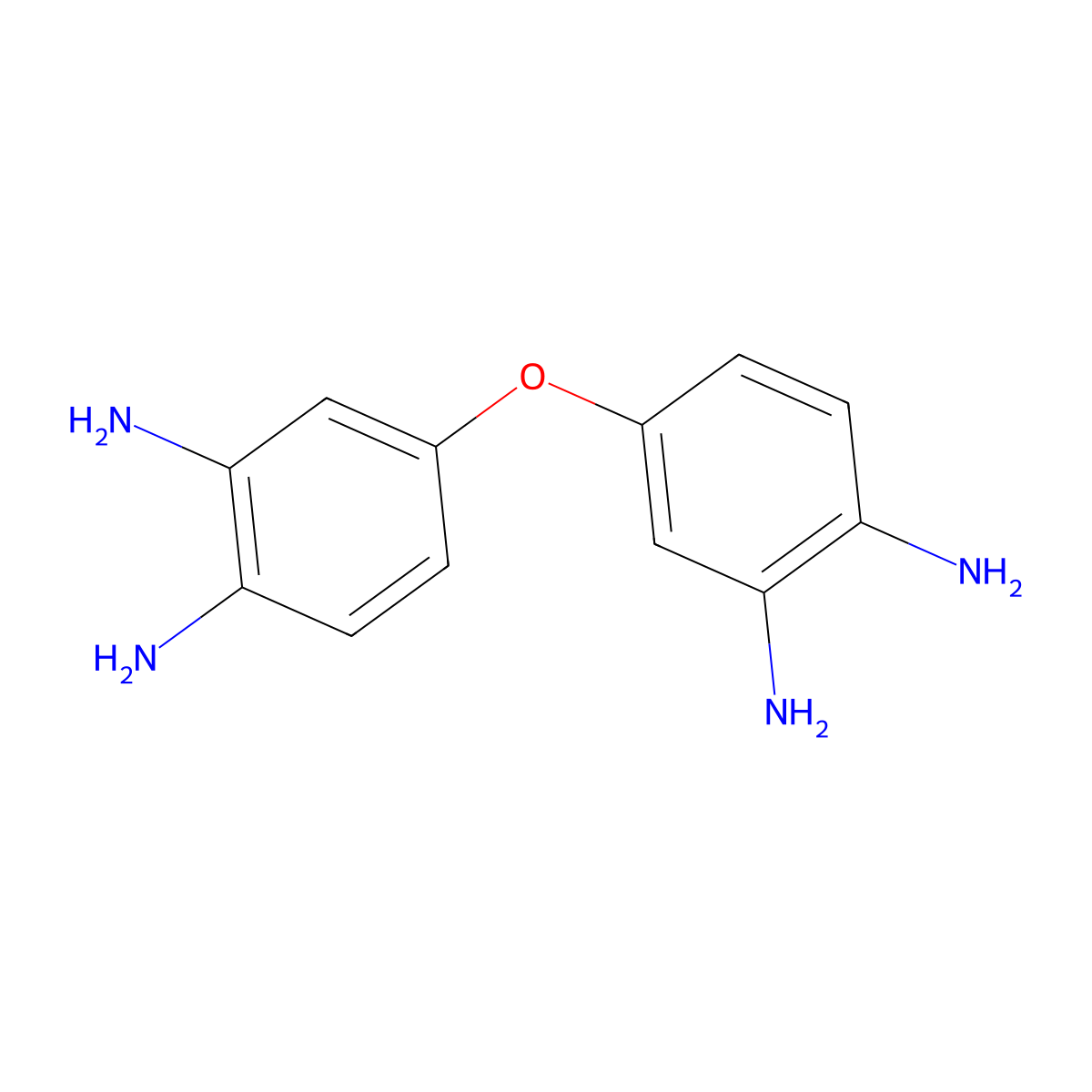 3,3',4,4'-Tetraaminodiphenyl ether molecular structure, CAS 2676-59-7