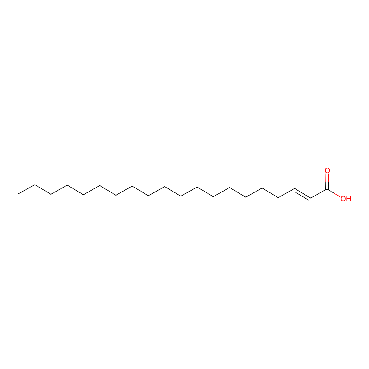 trans-2-Icosenoic acid molecular structure, CAS 26764-41-0