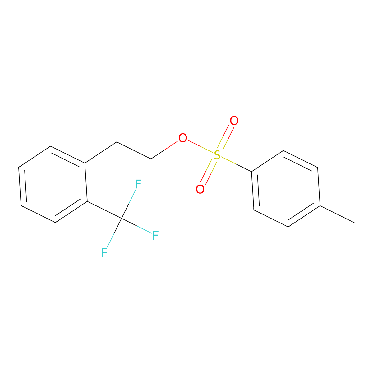 2-(2-Trifluoromethylphenyl)ethyl p-toluenesulfonate molecular structure, CAS 267643-69-6