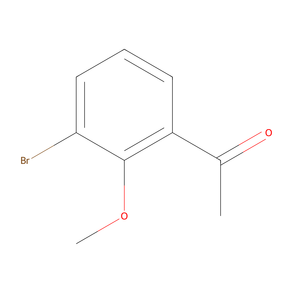 3'-Bromo-2'-methoxyacetophenone molecular structure, CAS 267651-23-0