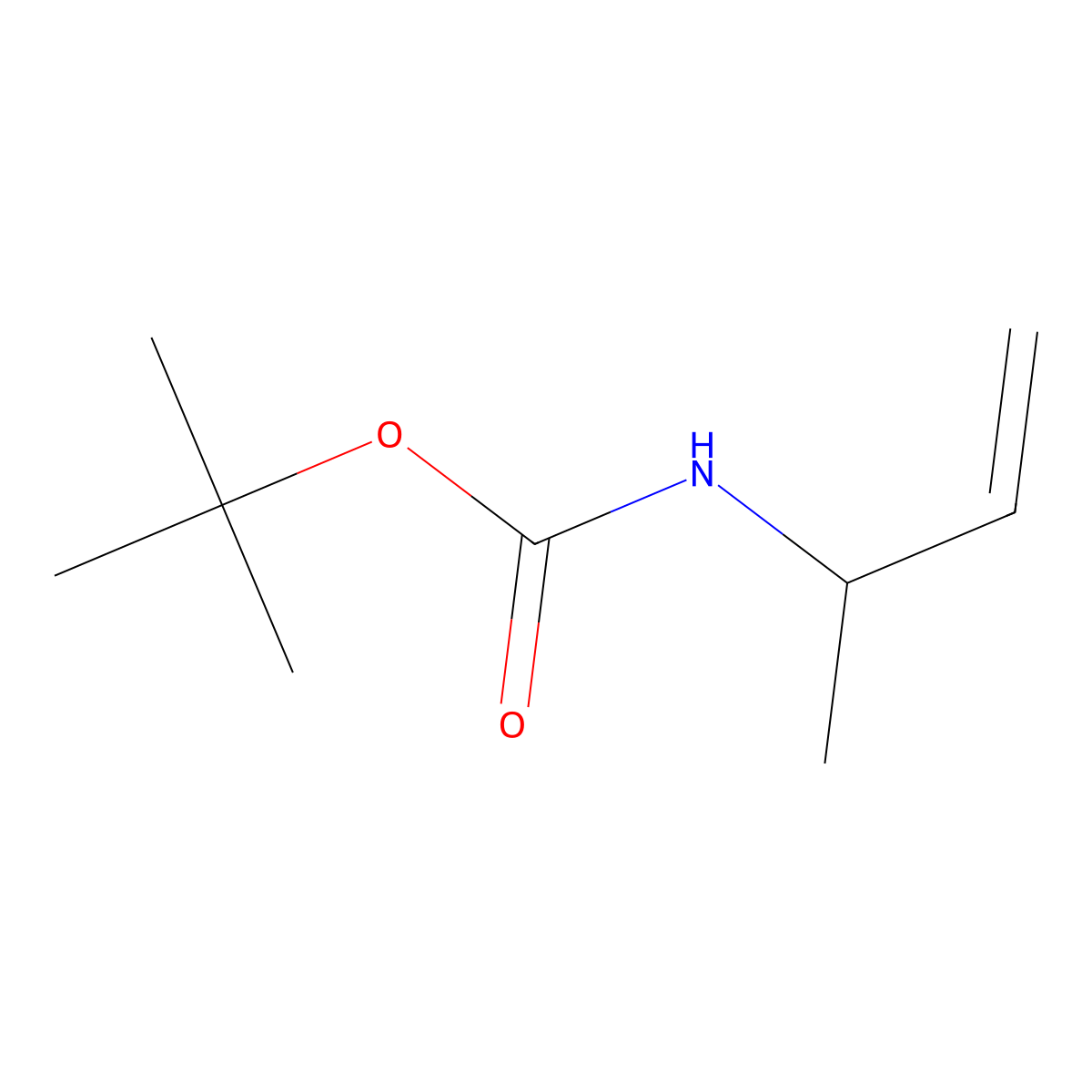 tert-butyl N-(but-3-en-2-yl)carbamate molecular structure, CAS 267668-37-1