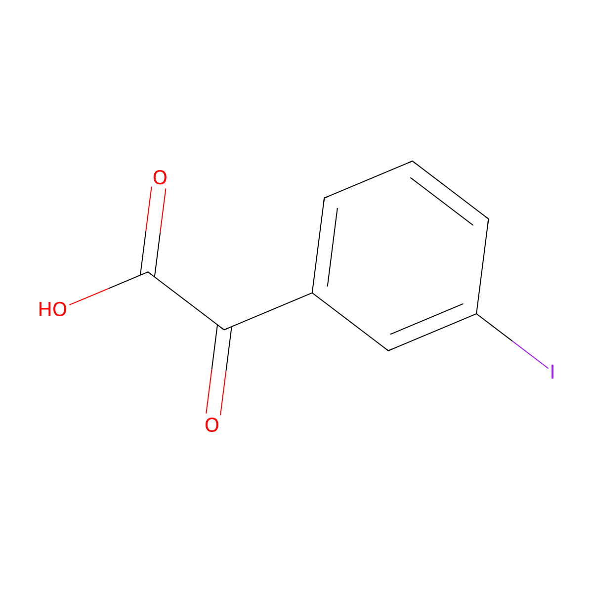 2-(3-Iodophenyl)-2-oxoacetic acid molecular structure, CAS 26767-04-4