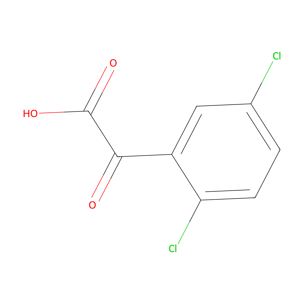 2-(2,5-Dichlorophenyl)-2-oxoacetic acid molecular structure, CAS 26767-05-5