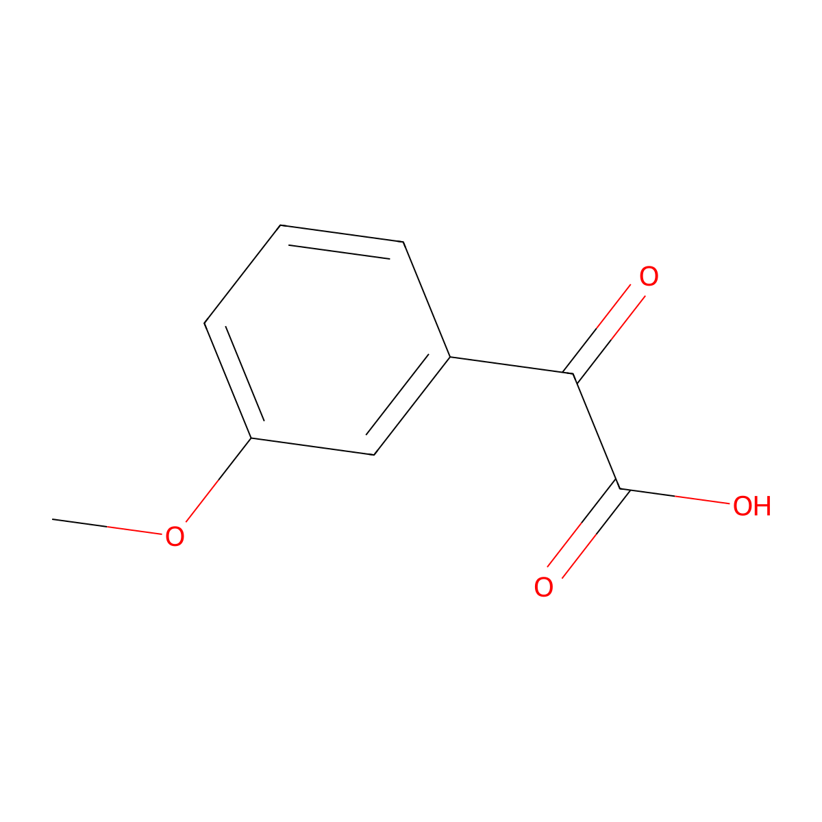 (3-Methoxyphenyl)glyoxylic acid molecular structure, CAS 26767-10-2