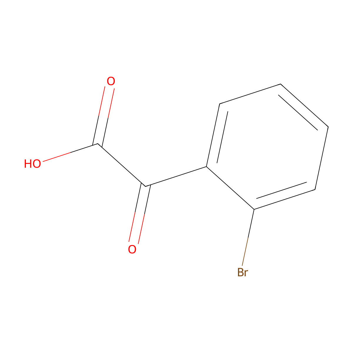 2-(2-Bromophenyl)-2-oxoacetic acid molecular structure, CAS 26767-16-8