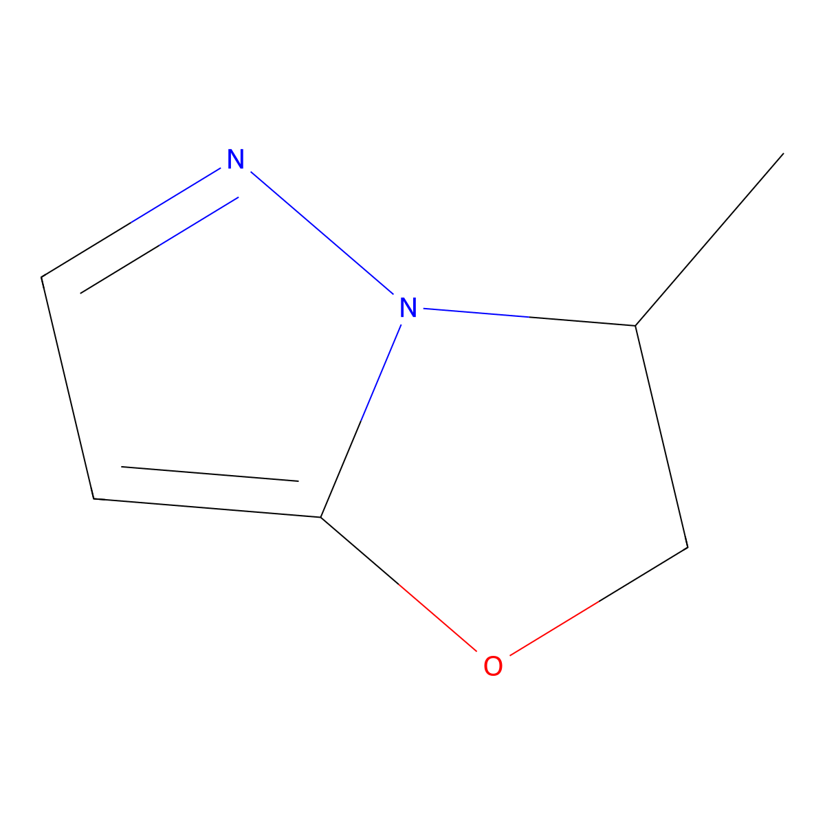 3-Methyl-2,3-dihydropyrazolo[5,1-b]oxazole molecular structure, CAS 2676861-90-6