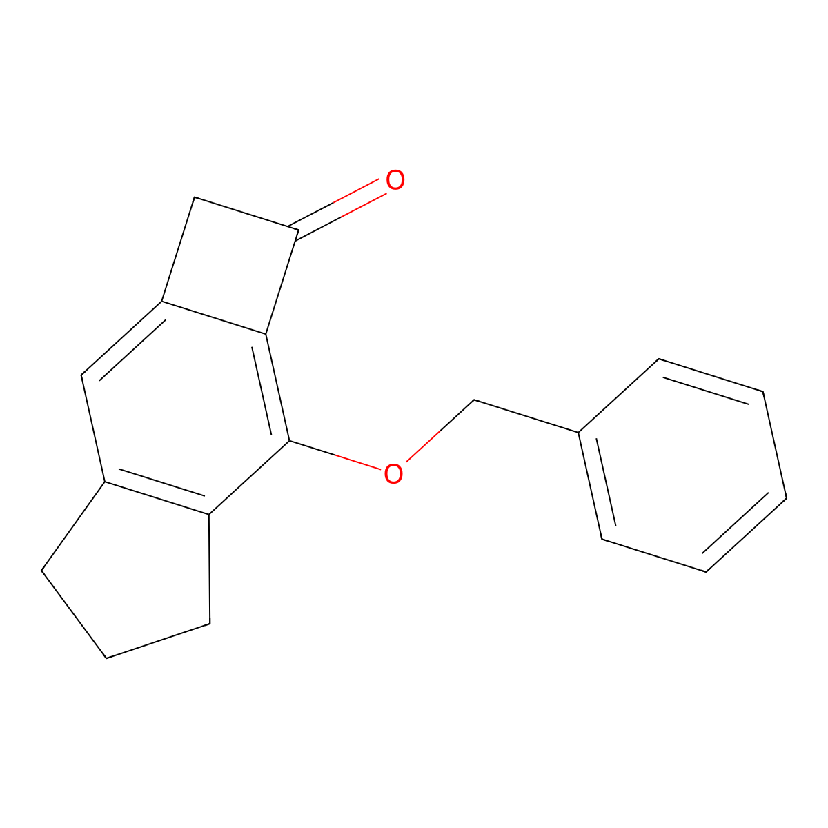 7-(Benzyloxy)-2,4,5,6-tetrahydro-1H-cyclobuta[f]inden-1-one molecular structure, CAS 2676863-61-7