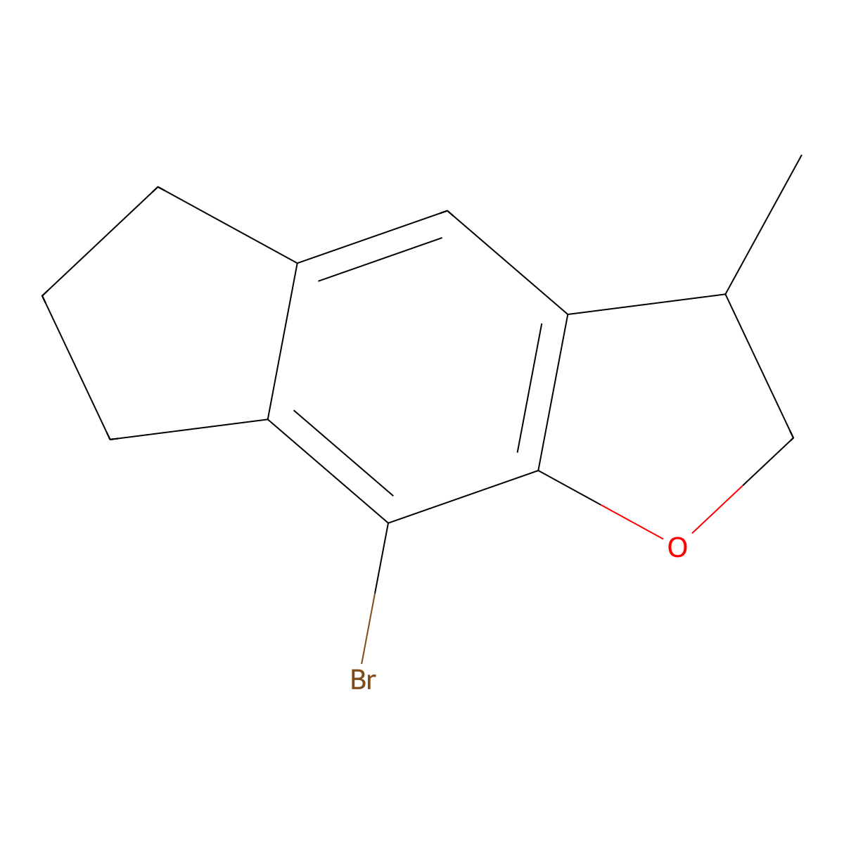 8-Bromo-3-methyl-3,5,6,7-tetrahydro-2H-indeno[5,6-b]furan molecular structure, CAS 2676863-82-2