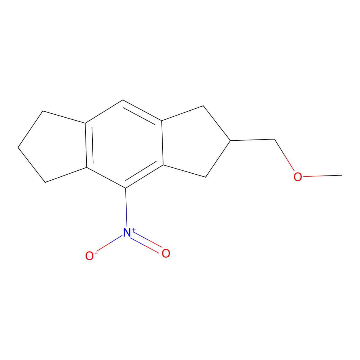 2-(Methoxymethyl)-4-nitro-1,2,3,5,6,7-hexahydro-s-indacene molecular structure, CAS 2676865-19-1