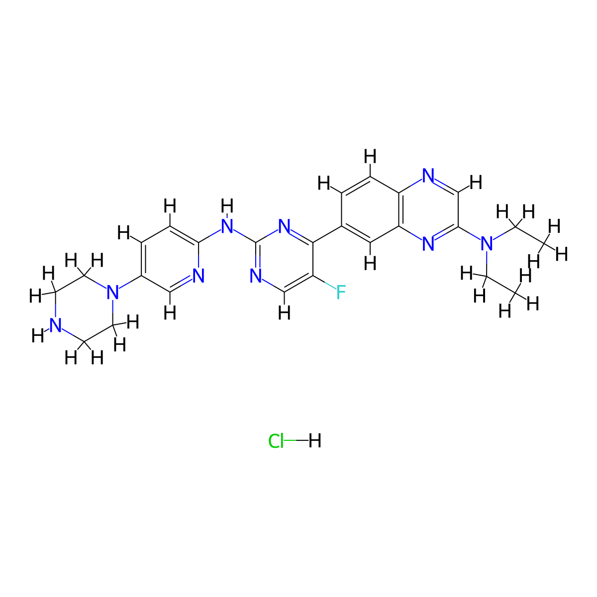 CDK6/PIM1-IN-1 (hydrochloride) molecular structure, CAS 2677026-15-0