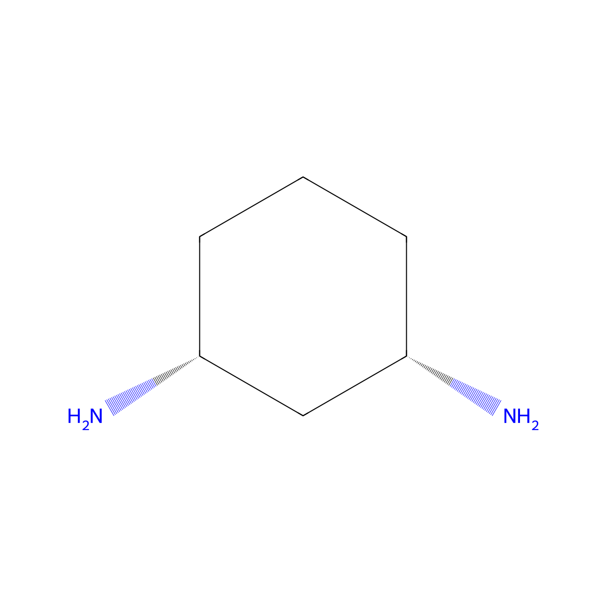 1,3-Diaminocyclohexane, cis- molecular structure, CAS 26772-34-9