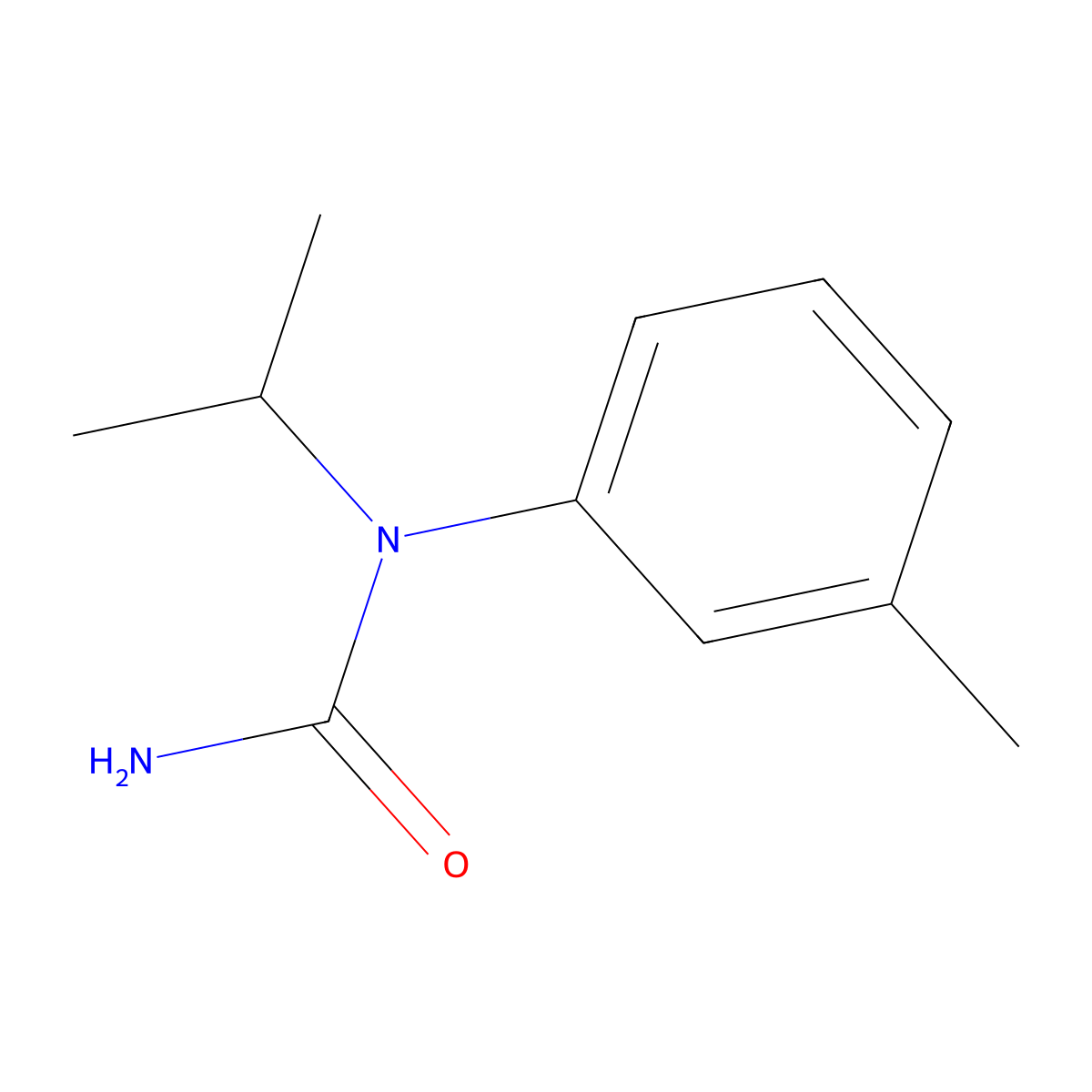 1-Isopropyl-1-(3-tolyl)urea molecular structure, CAS 26772-92-9