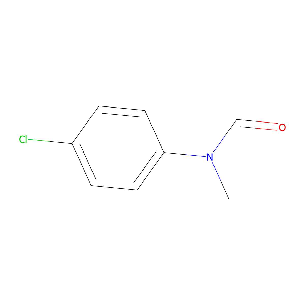 4'-Chloro-N-methylformanilide molecular structure, CAS 26772-93-0