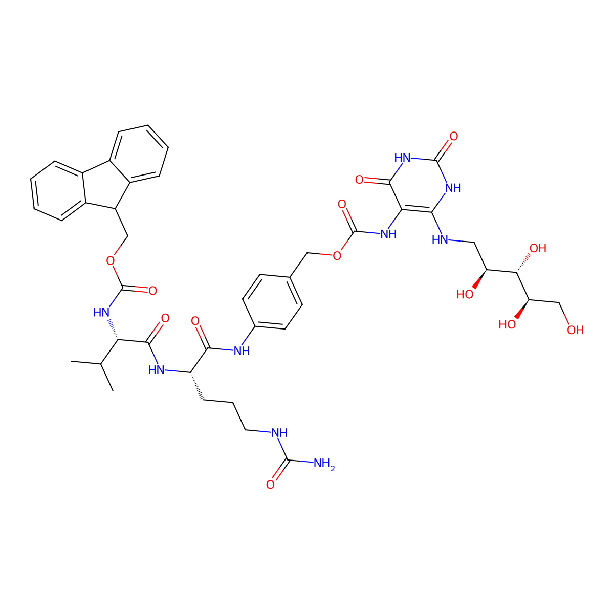 5-A-RU-PABC-Val-Cit-Fmoc molecular structure, CAS 2677841-58-4