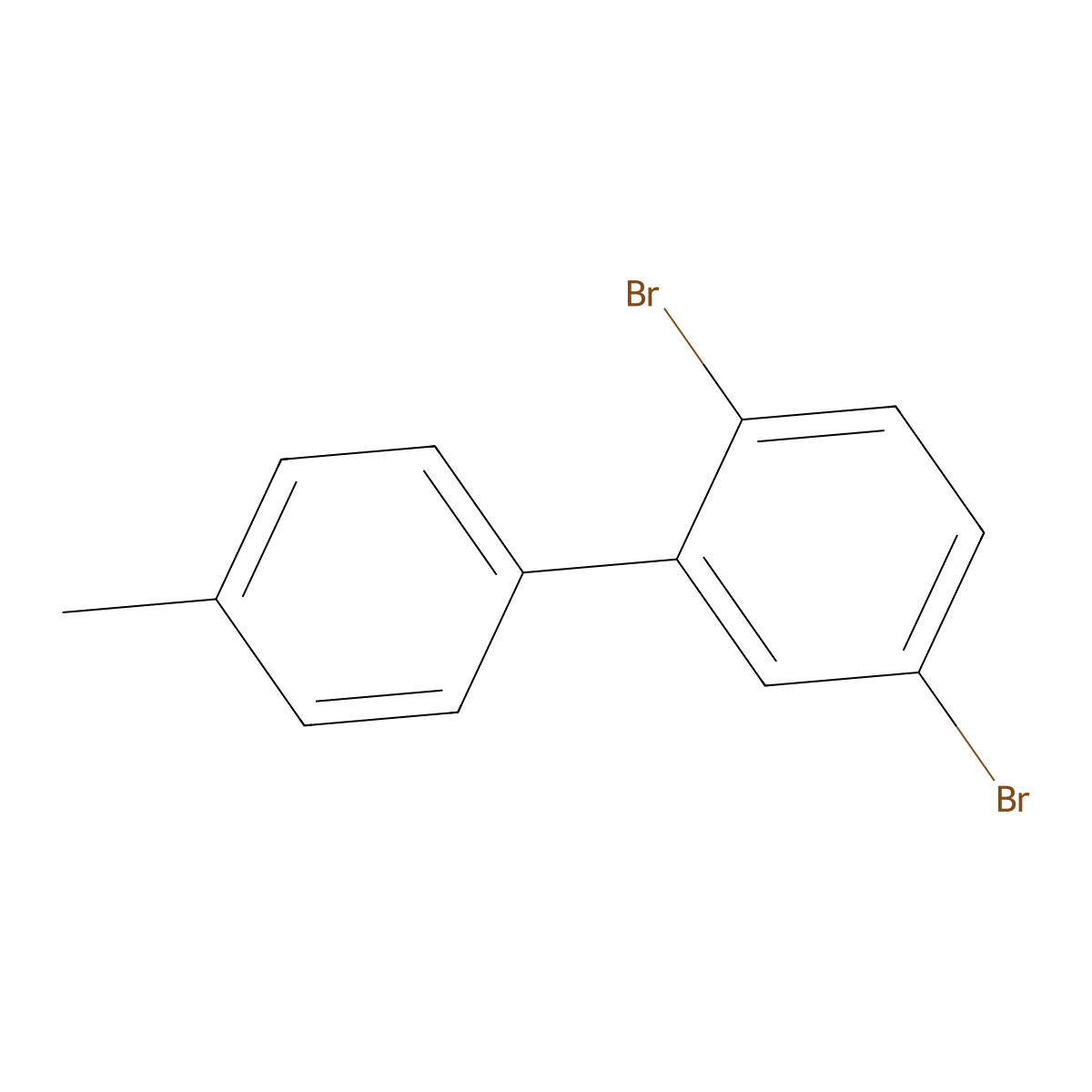 2,5-Dibromo-4'-methyl-1,1'-biphenyl molecular structure, CAS 2677851-70-4