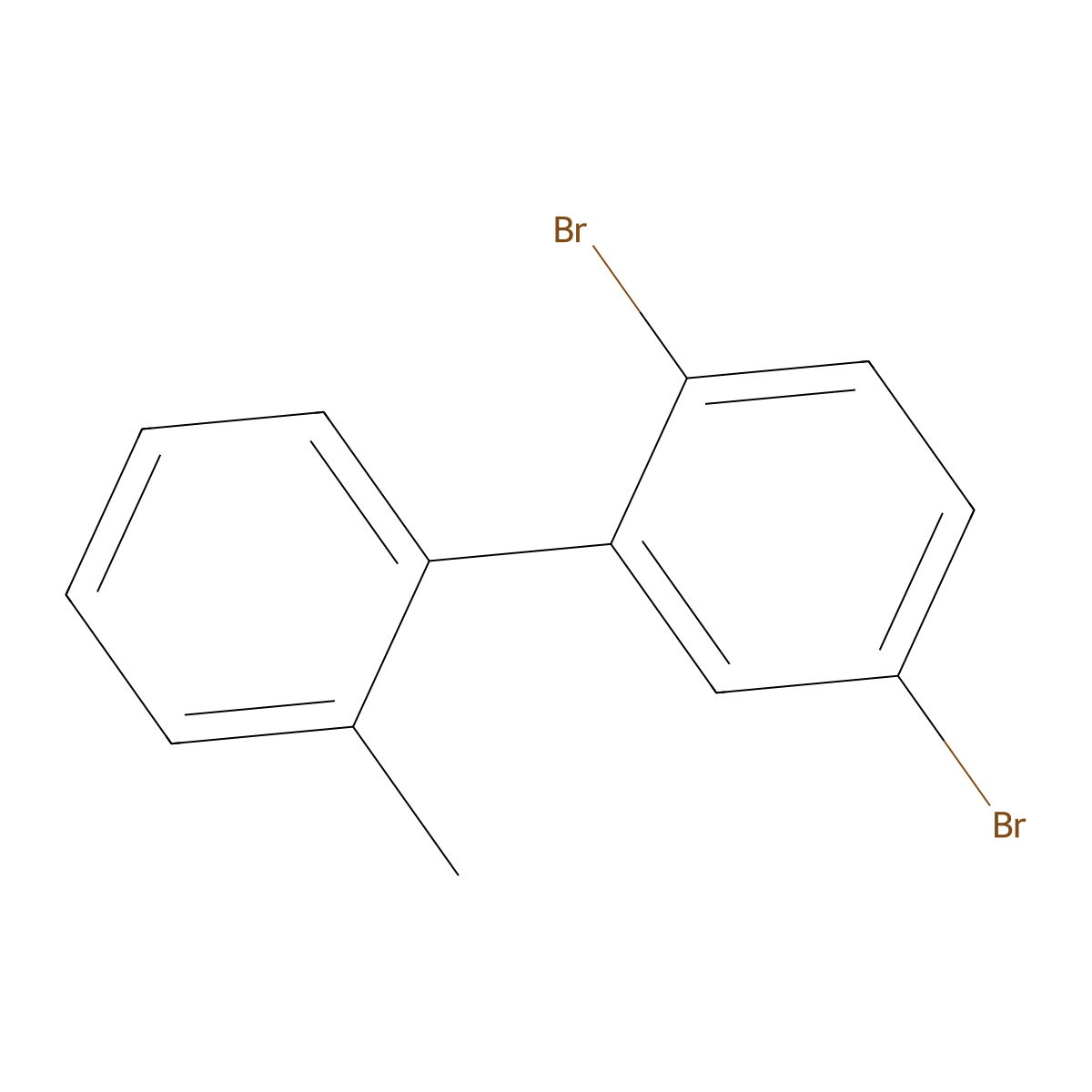 2,5-Dibromo-2'-methyl-1,1'-biphenyl molecular structure, CAS 2677851-79-3