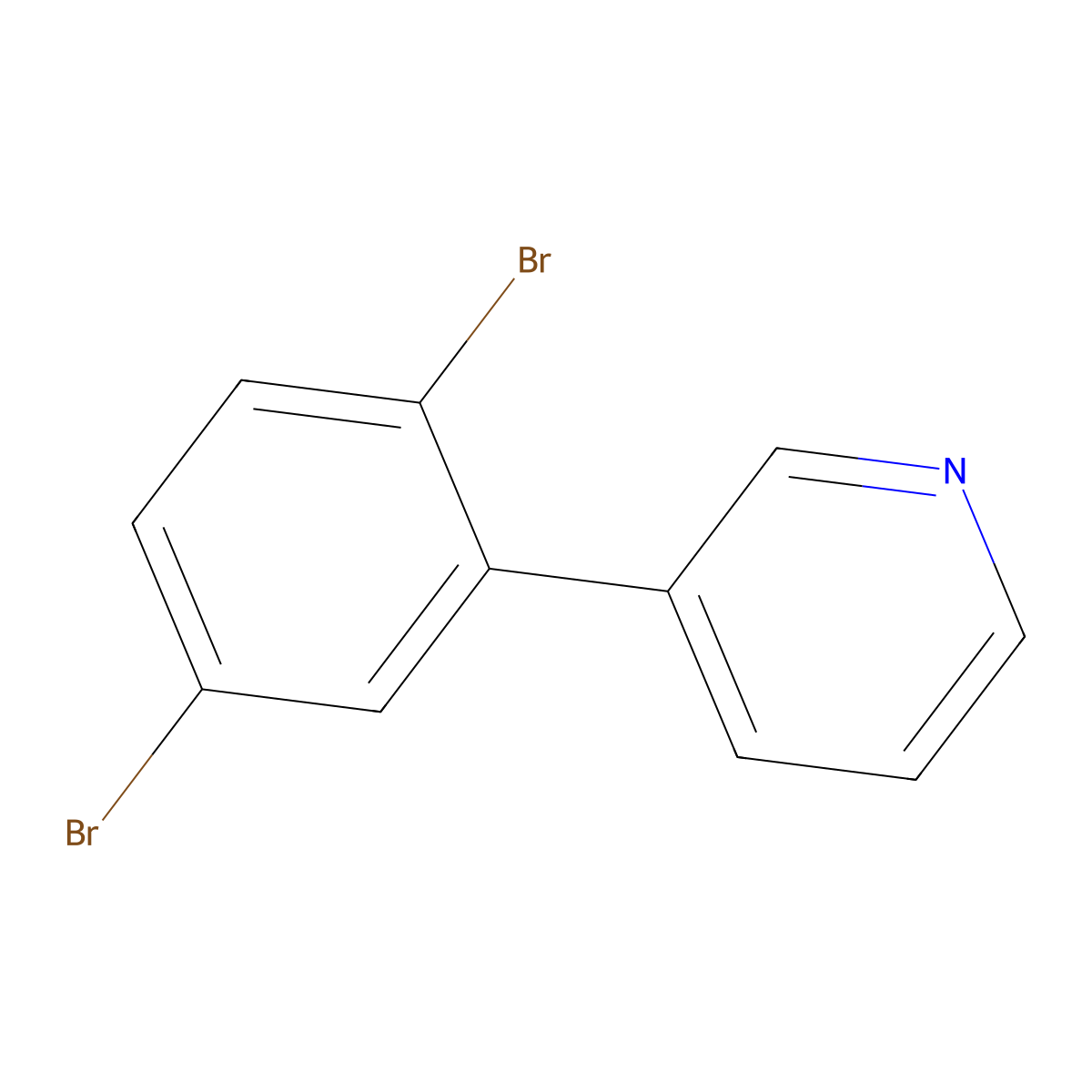 3-(2,5-Dibromophenyl)pyridine molecular structure, CAS 2677851-82-8