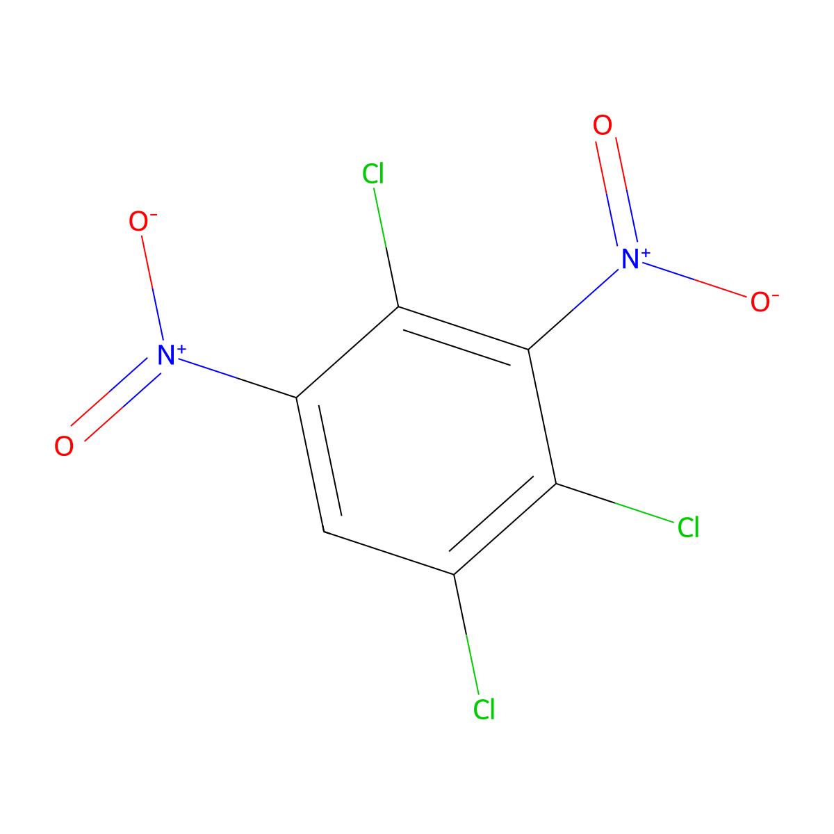 1,3-Dinitro-2,4,5-trichlorobenzene molecular structure, CAS 2678-21-9