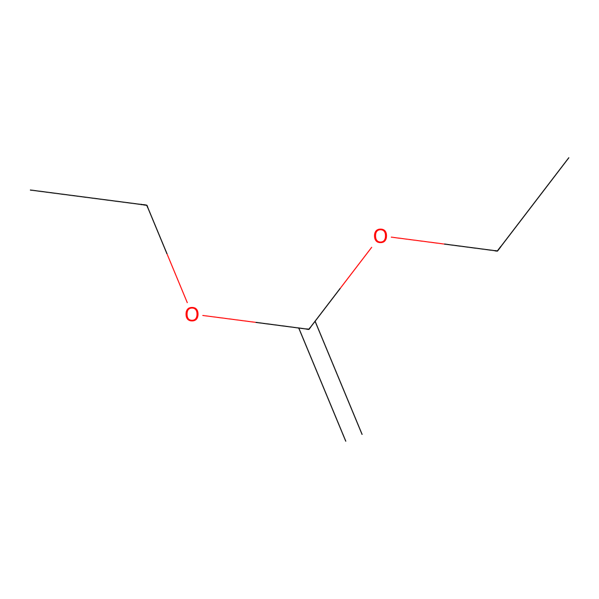 1,1-Diethoxyethene molecular structure, CAS 2678-54-8