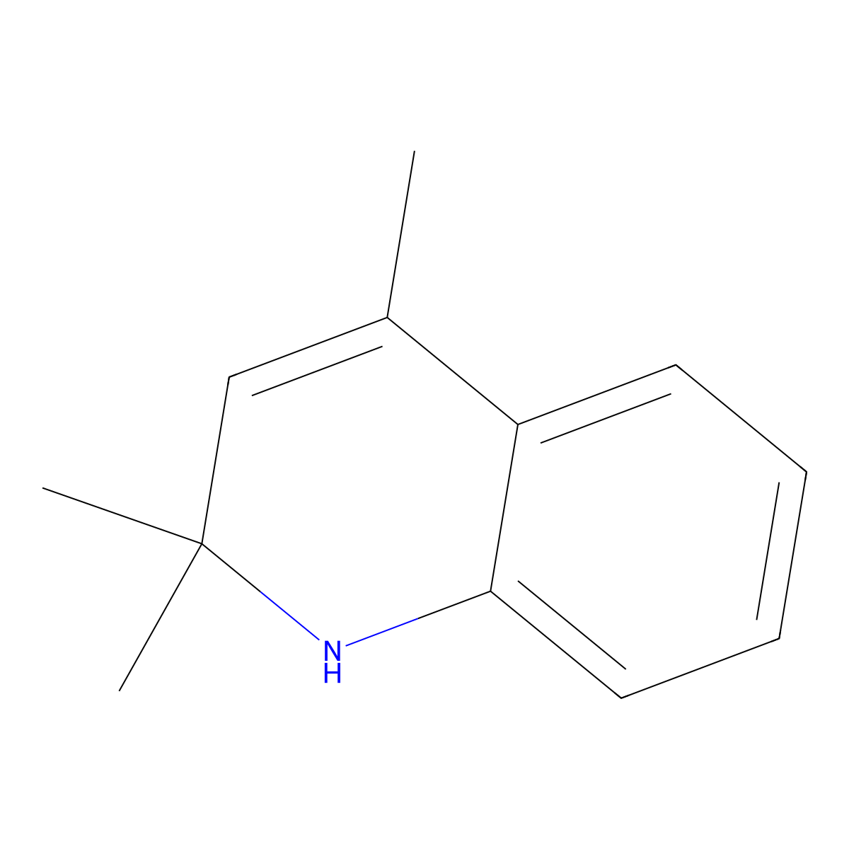 2,2,4-Trimethyl-1,2-dihydroquinoline molecular structure, CAS 26780-96-1
